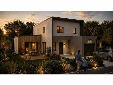 terrain avec maison neuve à vendre