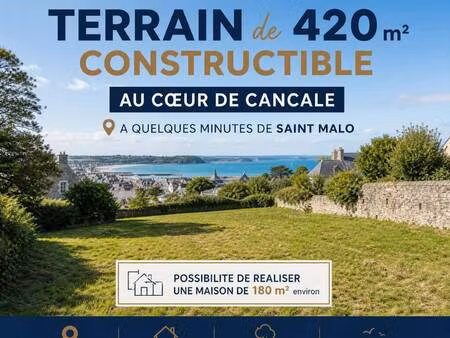terrain constructible à vendre
