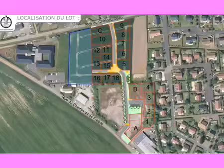 terrain constructible viabilisé à vendre