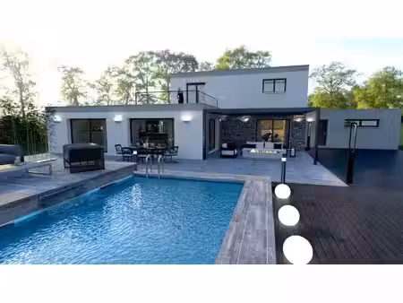 terrain avec maison neuve à vendre