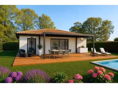 terrain avec maison neuve à vendre