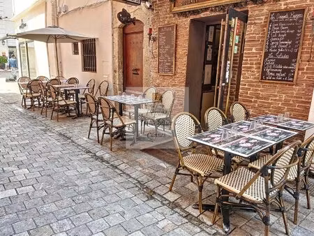 cannes  piétonne  fonds de commerce restaurant