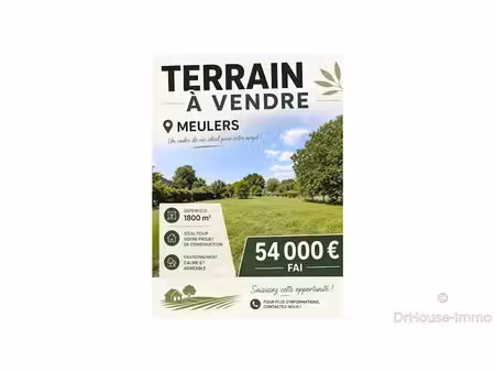 vente terrain 1800 m² à meulers (76510)  54 000 €
