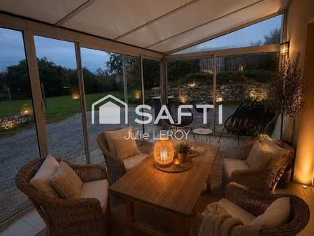maison de campagne de 111m²  située à blandouet-saint-jean (53270)
