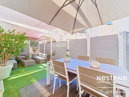 port cogolin - appartement en rez-de-chaussée de 4 pièces d'environ 81 m2  2 chambres   2 