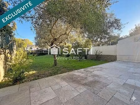 pignans - appartement duplex t3 avec jardin de 400m2  piscine hors-sol  abri jardin
