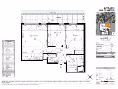 location appartement 3 pièces 59 m² à suresnes (92150)  1 508 €