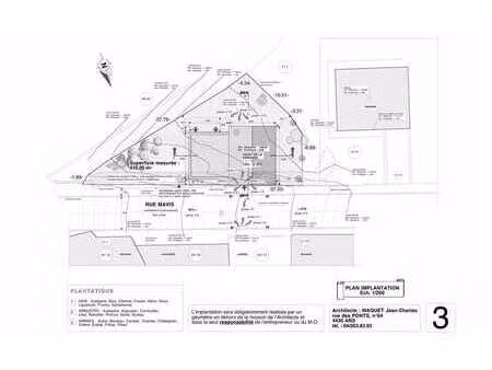 terrain 416m² avec permis pour villa type bungalow
