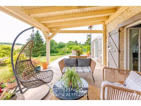maison de caractère avec sa source et grange à fort potentiel à fontenay-saint-père