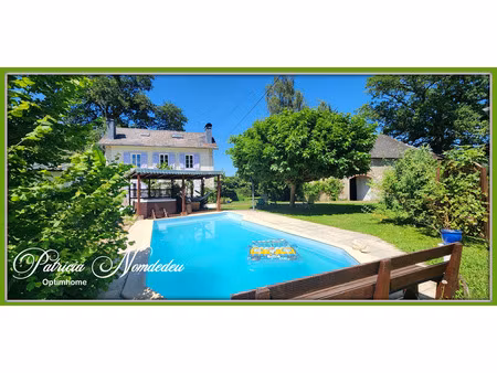 maison de caractère 1926 – piscine  spa et grange sur 3 572 m² de parc à lacommande (64)
