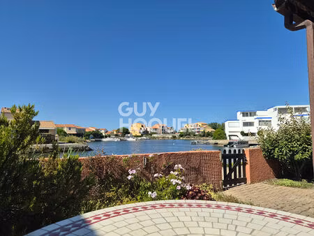 maison atypique sur marina avec vue étang exceptionnelle ? le barcarès