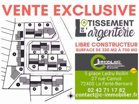 terrain libre de constructeur proches commerces