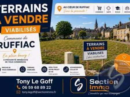 vente terrain à ruffiac (56140) : à vendre / 472m² ruffiac