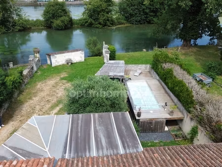 maison en pierre atypique de 122 m² 3 chambres et 1 bureau au bord de la « touvre »– coup 