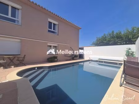 saint-féliu-d'avall – maison 3 faces – 165 m² habitables – garage – piscine