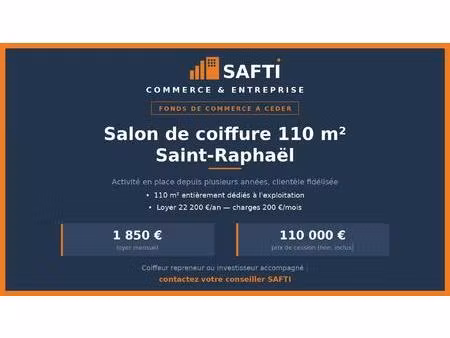 salon de coiffure — 110 m² — saint-raphaël