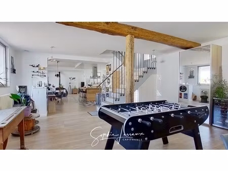 esprit loft et volumes exceptionnels à vendre à vauréal village – 247 m²  9 pièces  4 cham