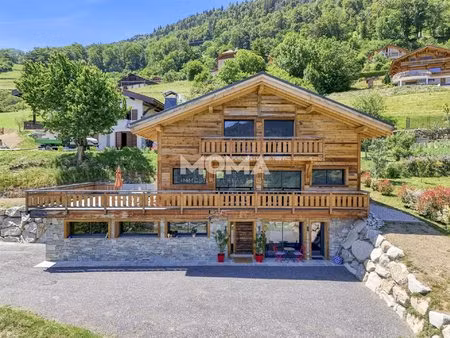 chalet neuf - 5 chambres - vue mont-blanc
