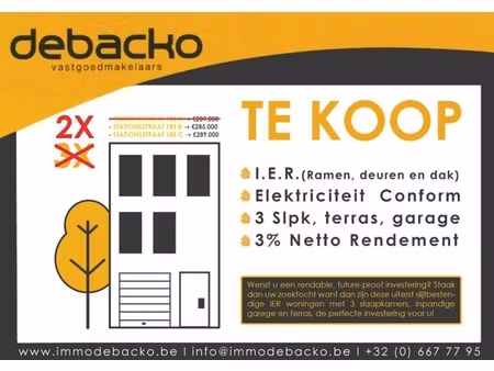 huis te koop in essen met 3 slaapkamers