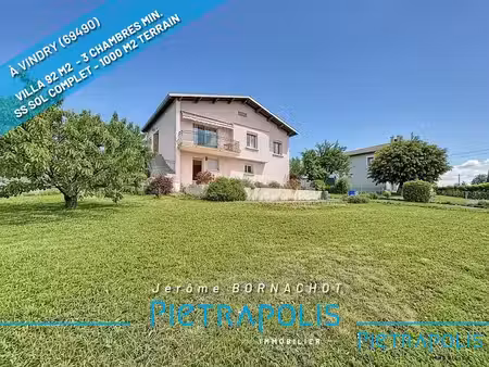 vente maison 4 pièces 92 m² à vindry-sur-turdine (69490)  295 000 €