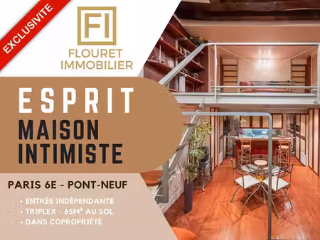 achat maison 3 pièces 50m² paris 6ème