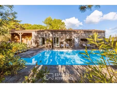 maison à ossature bois  douceur de vivre les pieds dans le sable