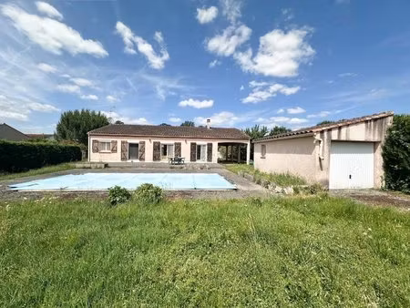 à vendre maison de plain-pied 102 m² avec piscine sur terrain de 1 500 m² lescure