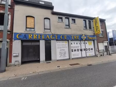 immeuble mixte à vendre à chaussée de bruxelles 166 -168 dampremy (vbe36334)