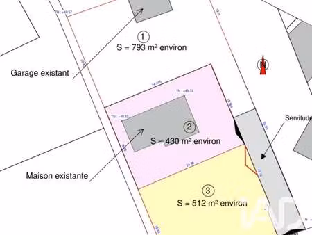 vente terrain à gétigné (44190) : à vendre / 793m² gétigné