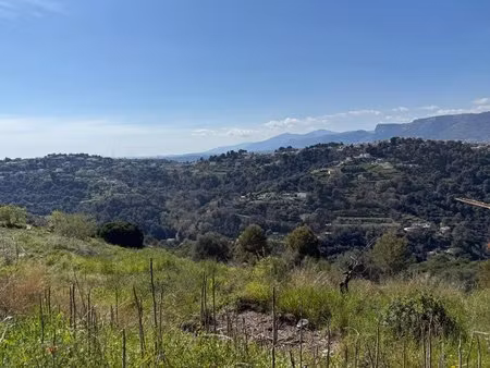 terrain constructible vue panoramique saint pierre de féric à nice