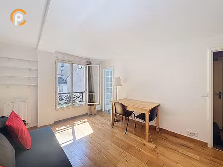 studio meublé 21 m² calme  vue jardin - quartier jardin des plantes paris 5e