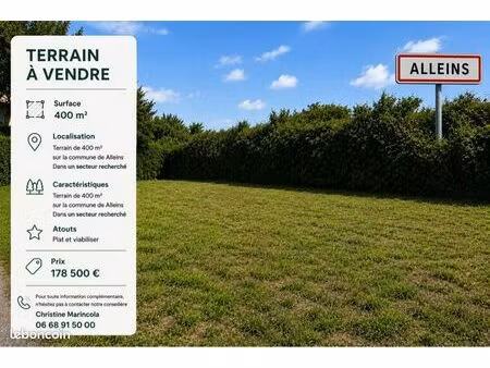 terrain alleins 400m2