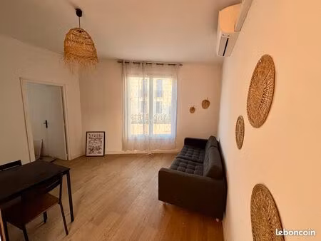 t2 34m2 refait à neuf et meublé + jardin secteur avenue de montolivet