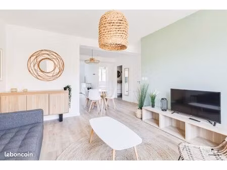 marseille 5e – t3 meublé 63 m² – 2 chambres – ascenseur – proche timone