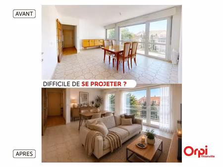 vente appartement 3 pièces 74 m² thionville (57100)