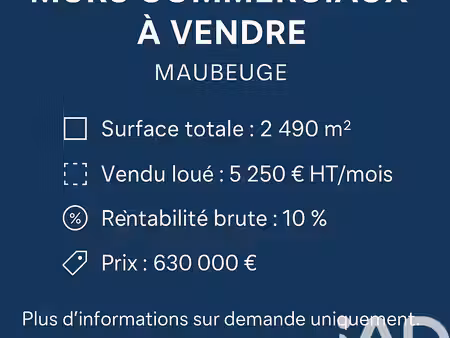 vente boutique/local commercial 2 490 m²