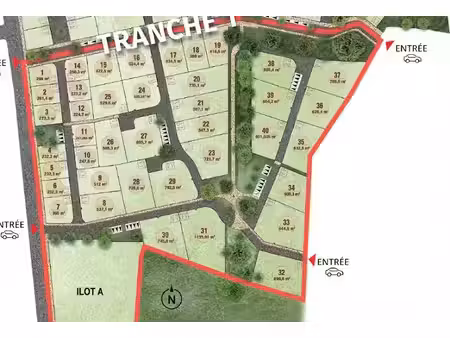 vente terrain 232 m² à bonchamp-lès-laval (53960)  34 600 €