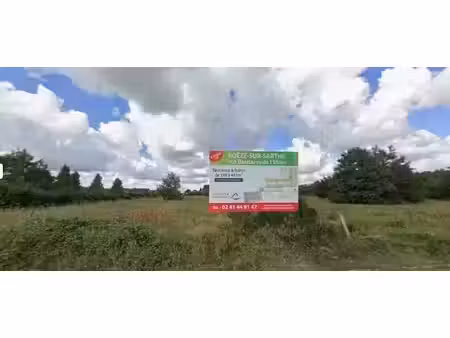 vente terrain 407 m² à roézé-sur-sarthe (72210)  40 700 €