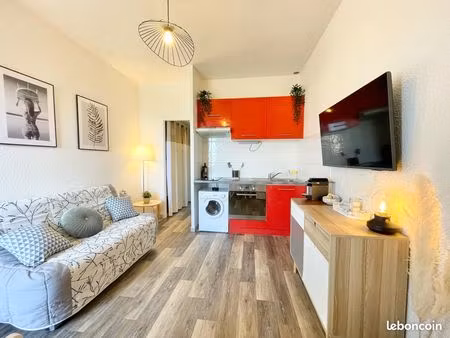 t2 meublé avec vue océan - bidart erretegia