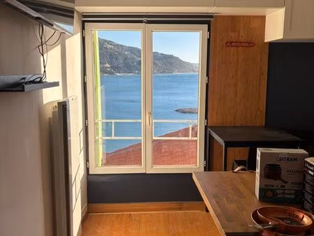 studio meublé vue mer exceptionnelle hyper-centre menton - vieille ville