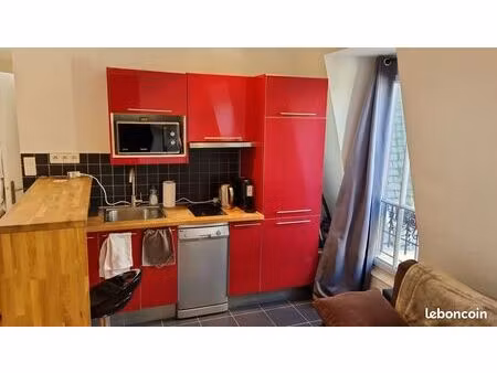 location studio meublé paris 18 - metro jules joffrin