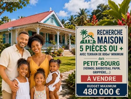 famille recheche maison 5 pièces pour acquisition