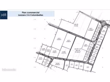 terrain 3 451 m² colombelles