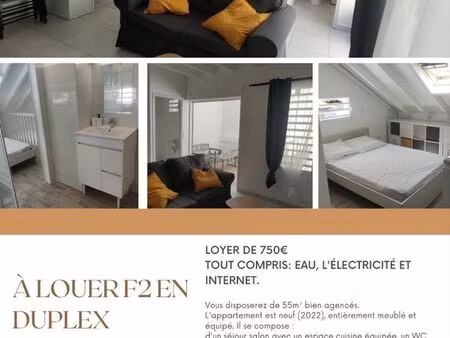 à louer f2 en duplex