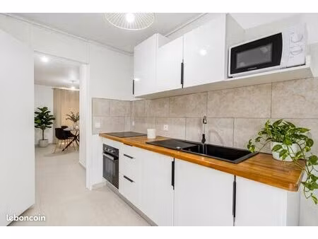 appartement t3 meublé – 60 m² avec balcon – les abymes