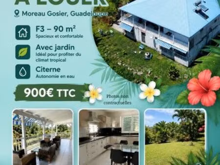 location bas de villa au gosier