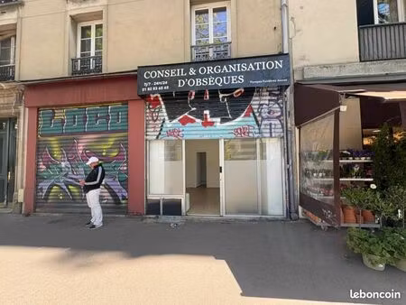 local commercial 30 m² – paris 20ᵉ – ménilmontant