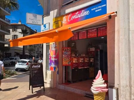 à vendre - fond de commerce restauration rapide et vente à emporter face mer