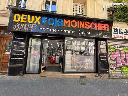 fond de commerce 100 m² paris