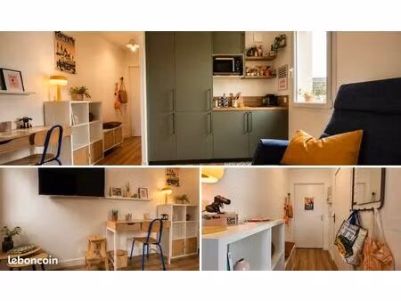 studio meublé équipé - dispo 01/09/26 – bail étudiant 9 mois – caen venoix